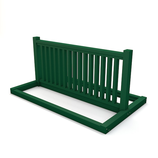 GREEN RECYCLED PLASTIC BIKE RACK